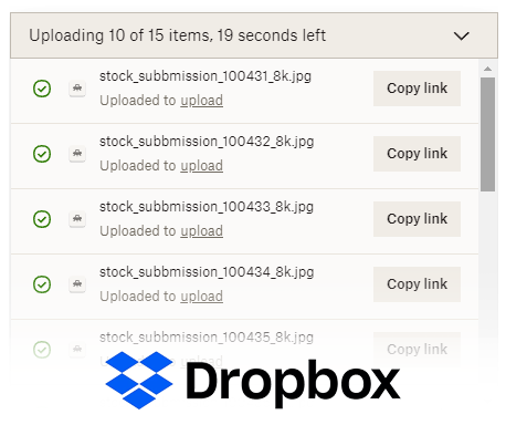 Upload to Dropbox